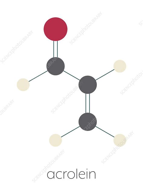 Acrolein Molecule Illustration Stock Image F030 4795 Science