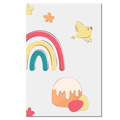 Tarjeta De Pascua Vector Premium