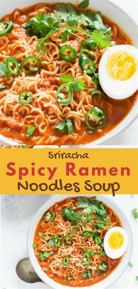 Sriracha Spicy Ramen Noodles Soup With Recipe Video Artofit