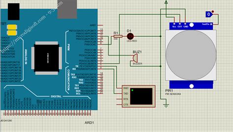 Pir Sensor Interface And Simulation In Proteus With Arduino