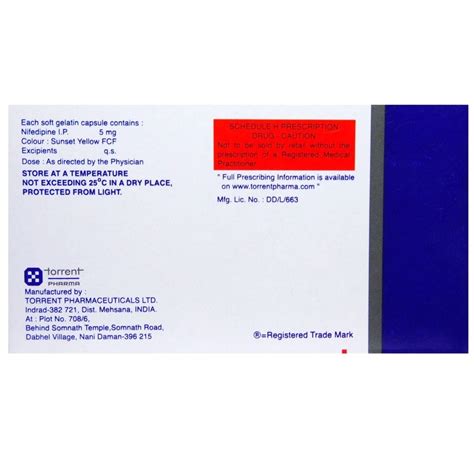 Nifedipine 5mg