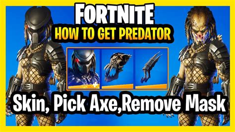 How To Get Fortnite Predator Skin Pickaxe Emote Weapon Wrap