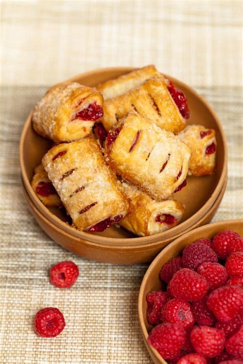 Raspberry Strudel Bites Stock Photo Image Of Strudel 36775140