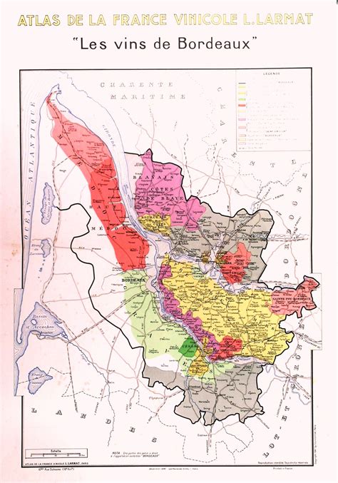 Les Vins De Bordeaux General Map Of The Bordeaux Wine Region Highly