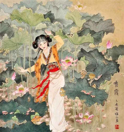 画风典雅唯美，意蕴深厚绵长，著名画家项维仁12幅仕女画欣赏 Chinese Art Painting Chinese Art