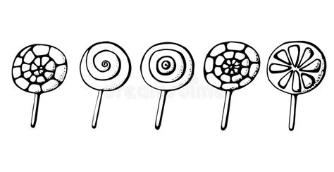 Lollipop Clipart Black And White