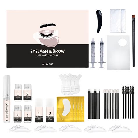 Lash Lift And Tint Kit Lash Lift Kit With Tint Black Curling And