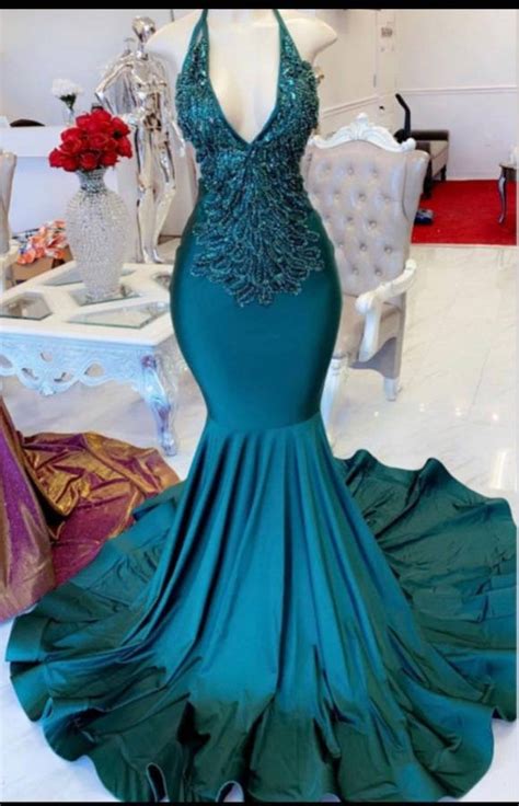 Teal Mermaid Prom Dresses 2022