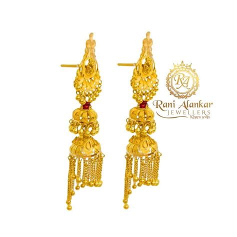 Traditional 22kt Gold Jhumka Welcome To Rani Alankar