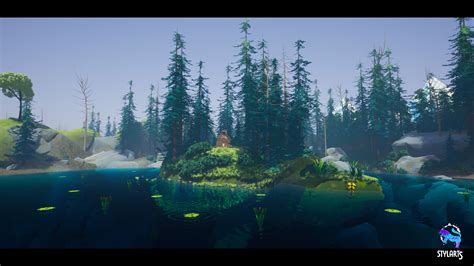 3d Model Stylized Forest Environment Ue5 Vr Ar Low Poly Cgtrader