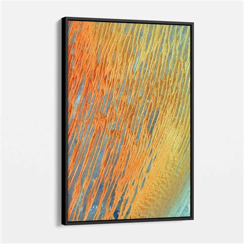 Orange Abstract Wall Art Canvas 0267 | Walls By Me