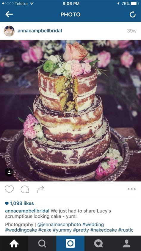 A Wedding Cake Is Displayed On An Instagram