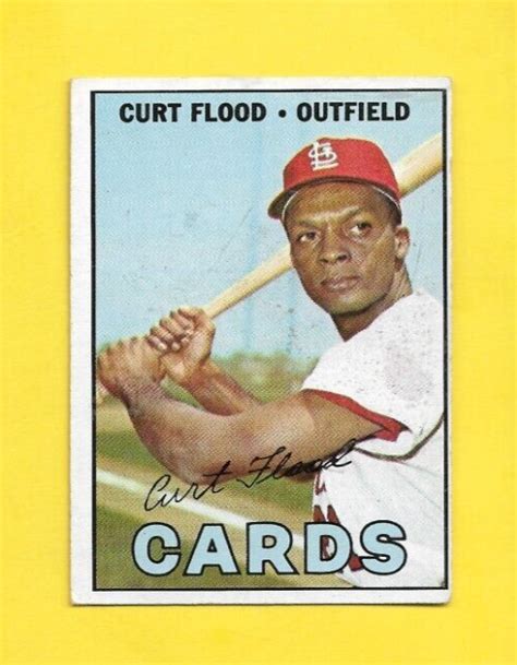 Topps Curt Flood St Louis Cardinals Ex Ex Mint O C Free