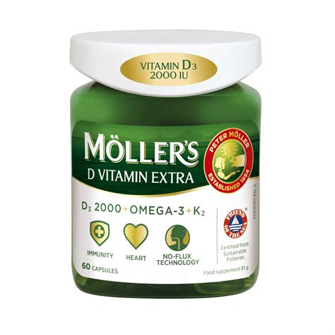 MÖLLERS D vitamin extra 60 kaps