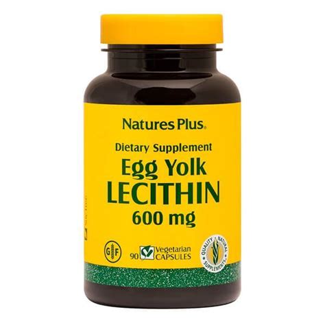 Comprar Egg Yolk Lecithin 600mg 90 Capsules De Natures Plus Em Masmusculo