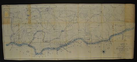 Klickitat County, Washington circa 1920’s - Kroll Antique Maps