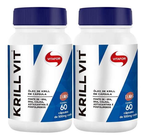 Kit X Leo De Krill Vit C Psulas Vitafor Parcelamento Sem Juros