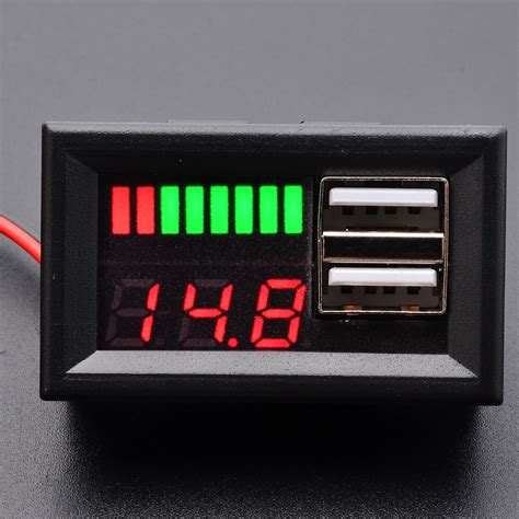 Led Lead Acid Battery Capacity Indicator Voltage Meter V Car Power