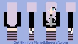 Purple pastel goth Minecraft Skin