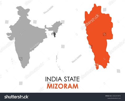 Mizoram India Powerpoint Map Slides Mizoram India Map Ppt