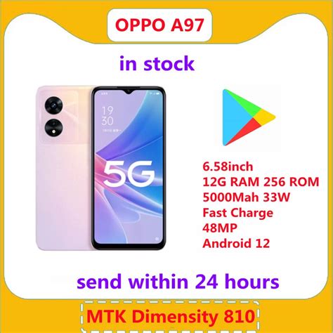 Original New Official OPPO A97 5G Cell Phone MTK Dimensity 810 6 58inch