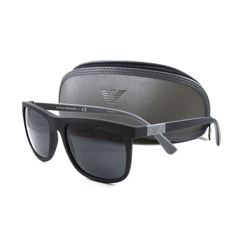 Emporio Armani Mens Ea4079 Sunglasses Matte Black Emporio Armani And Hugo Boss Touch Of