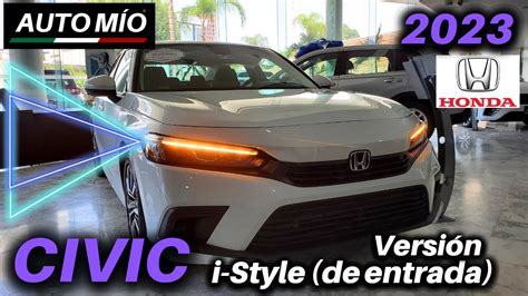 HONDA CIVIC i STYLE CVT 2023 versión BáSICO o de entrada ficha