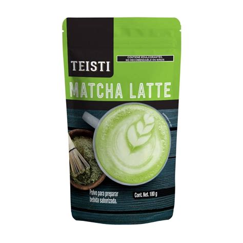 Polvo Para Preparar Bebida Teisti De Matcha Latte Con 180 G Walmart