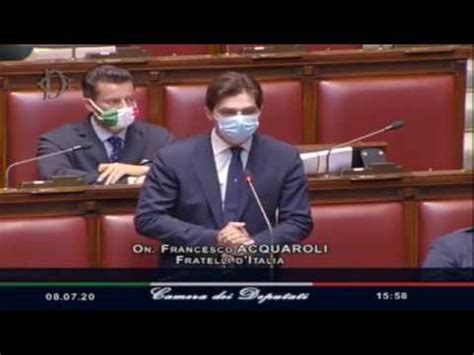 Fdi Parlamento Question Time Dell On Acquaroli Ed In Replica L On