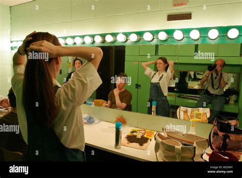 Backstage At A Theatre Production Stock Photo Alamy