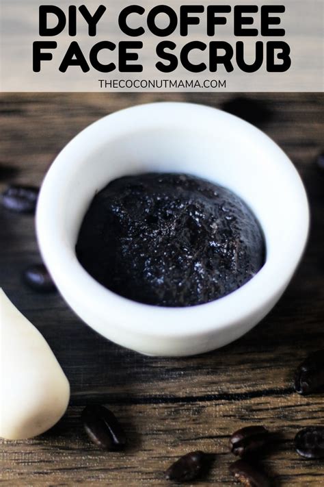 Coffee Face Scrub Recipe | The Coconut Mama