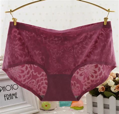 Free Shipping Hot Style A Plate Of Ice Silk Non Trace Underwear High