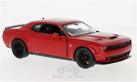 Coche Miniatura Dodge Challenger 1 24 Motormax SRT Hellcat Wide Body