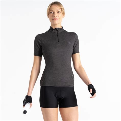 Dare 2b Women S Pedal Through It Lightweight Jersey Black Marl