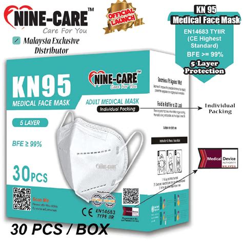 B1F1 NINE CARE KN95 5 Ply Medical Face Mask And KF94 4 Ply Surgical