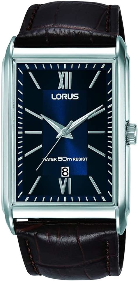 Lorus Hommes Analogique Quartz Montre Avec Bracelet En Cuir Rh Jx