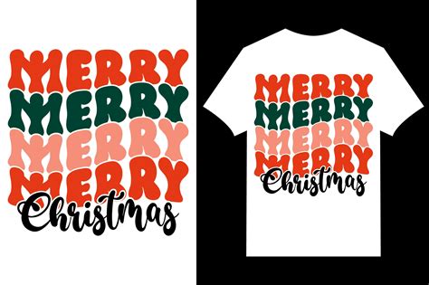 Christmas Typographic T Shirt Vector Graphic By Kamal Hosen · Creative