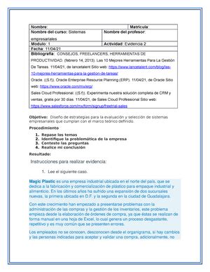 Evidencia Sistemas De La Informacion Para Administracion Final Rev