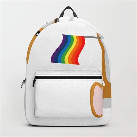 Lgbt Gay Pride Flag Corgi Backpack By Magnum Standard