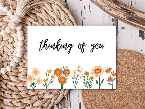 Thinking of You Printable Card | Condolences Card | Sympathy Card