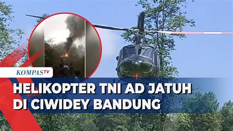 Helikopter Tni Ad Jatuh Di Perkebunan Teh Ciwidey Kru Dirawat Di