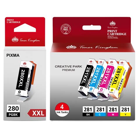 Tonerkingdom Ink Cartridges Replacement For Canon Ink And