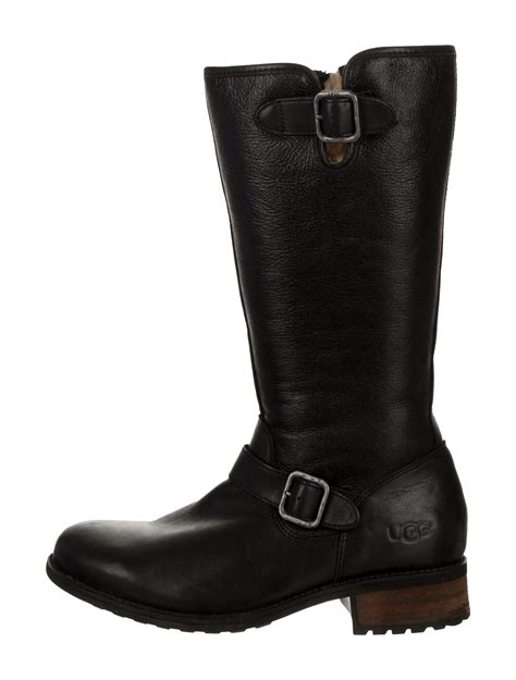 Ugg Australia Leather Knee High Boots Shoes Wuugg35057 The Realreal