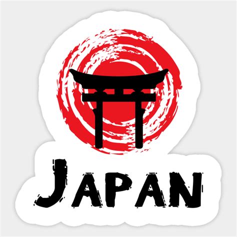 Japanese flag - Japan - Sticker | TeePublic