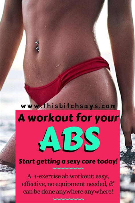 An Easy And Effective Ab Workout There S No Equipment Needed And It Can Be Done Anywhere Start