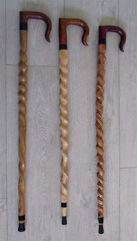 Twisted Walking Sticks By Rusticjohn The One On The Right Has A Vine