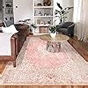 Amazon Castage 5x7 Area Rugs Washable Pink Rug For Living Room