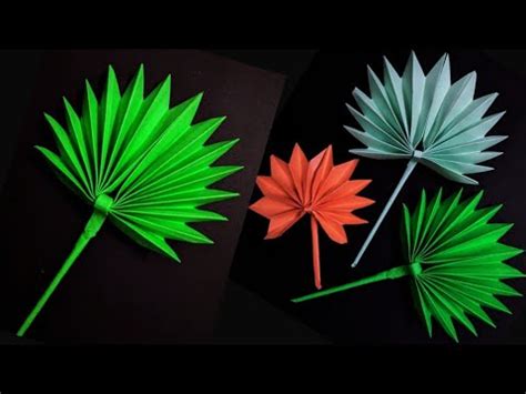 DIY 3D Paper Leaves Making How To Make Paper Leaves Huge Leaves