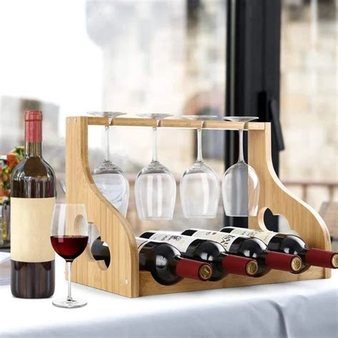 Adega Rack Suporte Porta Garrafas Vinhos Ta As Mesa Balc O