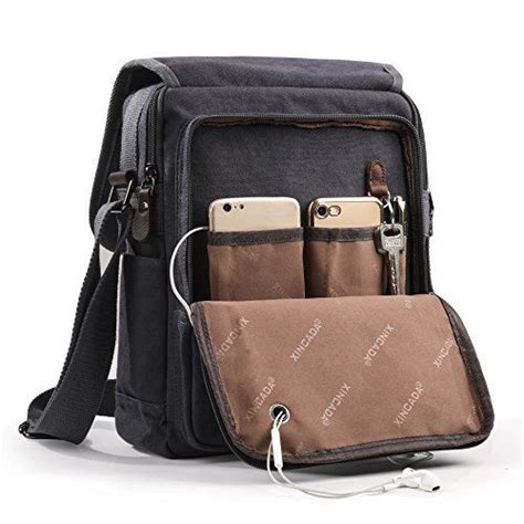 Xincada Mens Bag Messenger Bag Canvas Shoulder Bags Trave